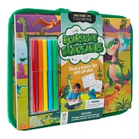 Roarsome Dinosaurs Color & Activity Set With Lap-Desk