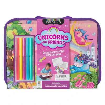 Unicorns & Friends Color & Activity Set With Lap Desk