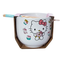 Hello Kitty® Ceramic Bowl With Chopsticks