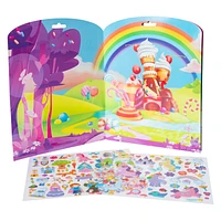 Unicorn Puffy Sticker Play Scene Book With Over 100 Stickers