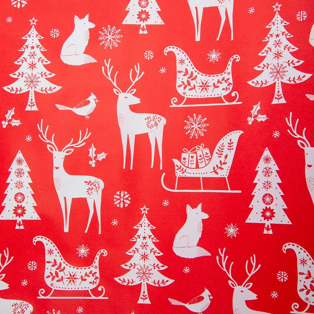 Traditional Christmas Wrapping Paper 50 Sq.ft