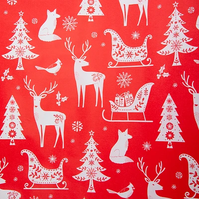 Traditional Christmas Wrapping Paper 50 Sq.ft