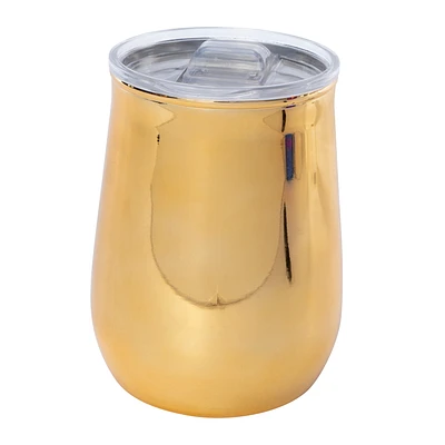Electroplated Tumbler Cup With Lid 17oz