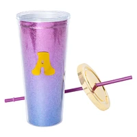 Gold Monogram Tumbler 24oz