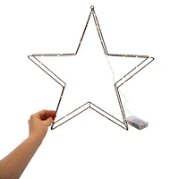 LED hanging star 18in