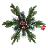 XL LED snowflake wreath 24in x 4.5in