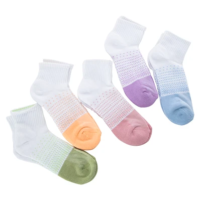 Series-8 Fitness™ Ladies Ombre Performance Quarter Length Socks 5-Pack