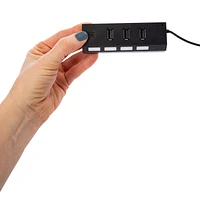 4-Port USB Hub With LED Indicators