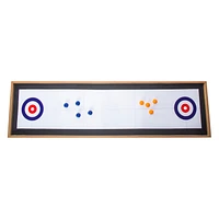 Wooden Tabletop Curling Game 45in x 11.8in