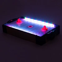 tabletop light up air hockey game 22.8in x 12in