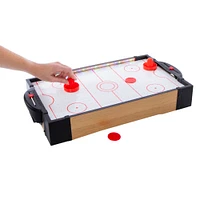 tabletop light up air hockey game 22.8in x 12in