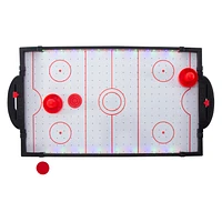 tabletop light up air hockey game 22.8in x 12in