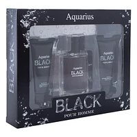 aquarius black pour homme 3-piece set