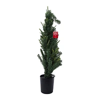 4ft Potted Artificial Christmas Tree With Lights