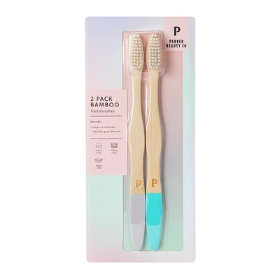 Bamboo Toothbrushes 2-Count