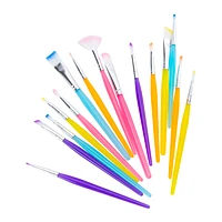 Jelly Handle Paint Brush Set 15-Piece