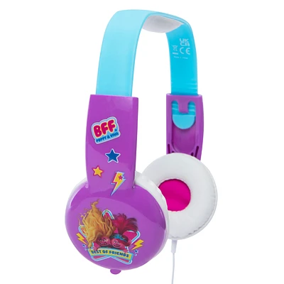 DreamWorks® Trolls™ Kid-Safe Wired Headphones With Mic