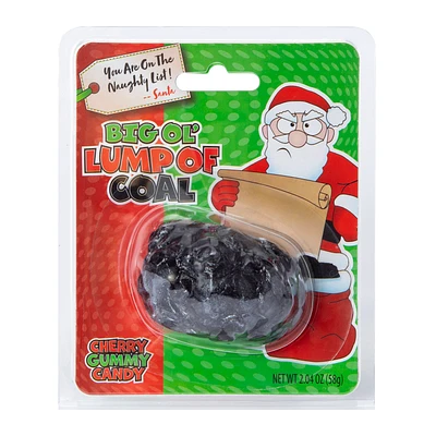 Big Ol' Lump Of Coal Cherry Gummy Candy