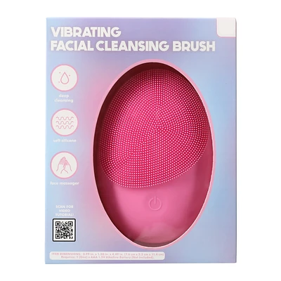 Silicone Vibrating Facial Cleansing Brush