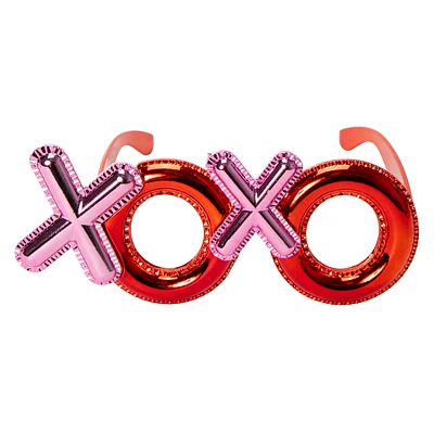 Valentine's Day XOXO Novelty Glasses