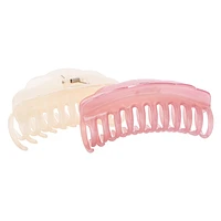 Scallop Claw Clips 2-Count