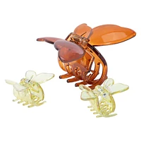 3-Piece Butterfly Claw Hair Clips