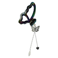 Butterfly Charm Chain Claw Clip