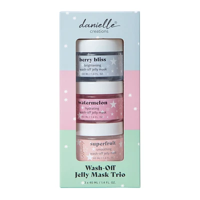 Danielle Creations® Wash-Off Jelly Mask Trio