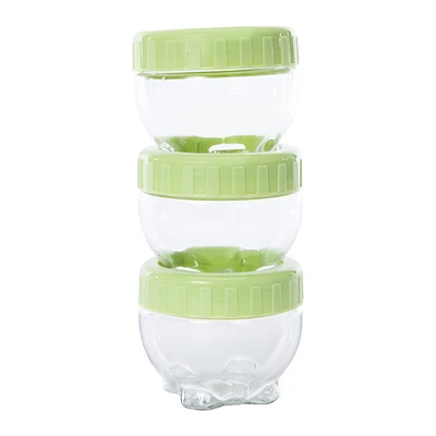 Stackable Food Storage Containers 3-Count