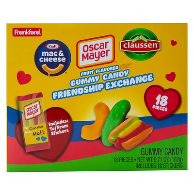 Valentine Oscar Mayer™ Gummy Candy Friendship Exchange 18-Count