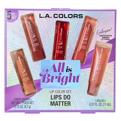 L.A. Colors® 5-Piece Lip Color Set
