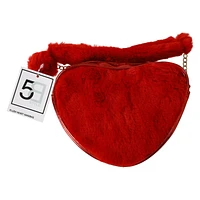 Plush Heart Crossbody Bag