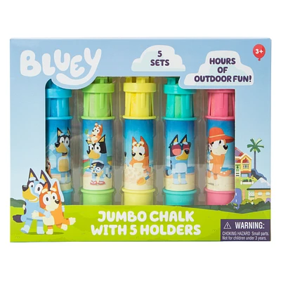 Bluey™ Jumbo Chalk With Holders 5-Pack