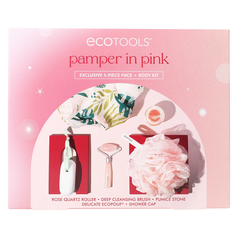 EcoTools® Pamper In Pink Exclusive 5-Piece Face + Body Kit
