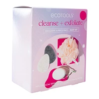 Ecotools® Cleanse + Exfoliate 4-Piece Face & Body Kit