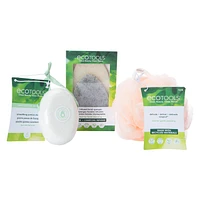 Ecotools® Cleanse + Exfoliate 4-Piece Face & Body Kit