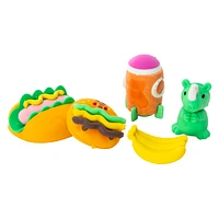 Dino Foodie 3D Eraser Set 5-Pack