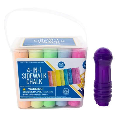 4-In-1 Sidewalk Chalk Set