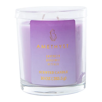 Crystal Scented Candle With Gems 10oz