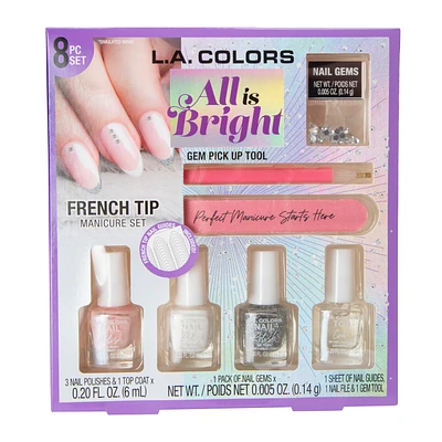L.A. Colors® French Tip Manicure 8-Piece Set