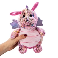 Cute & Sparkly Dragon Plush 10.5in