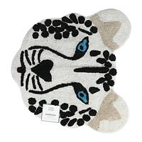 Leopard Shaped Rug 30in x 30in