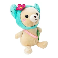 Hooded Crossbody Animal Plush 9in