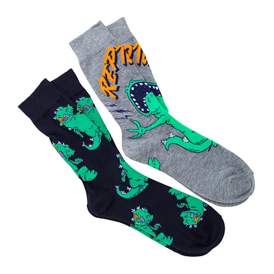 Nickelodeon™ Rugrats™ Mens Reptar Crew Socks 2-Pack