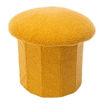 Collapsible Mushroom Storage Ottoman 15in x 13in