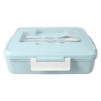 Large Bento Box With Utensils 8.75in x 6in