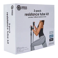 Series-8 Fitness™ Resistance Tube Kit 3-Count