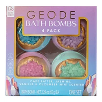 Crystal Scented Bath Bomb 4-Pack Set