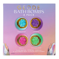 Crystal Scented Bath Bomb 4-Pack Set