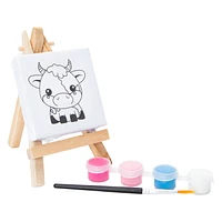 Mini Printed Art Easel Set